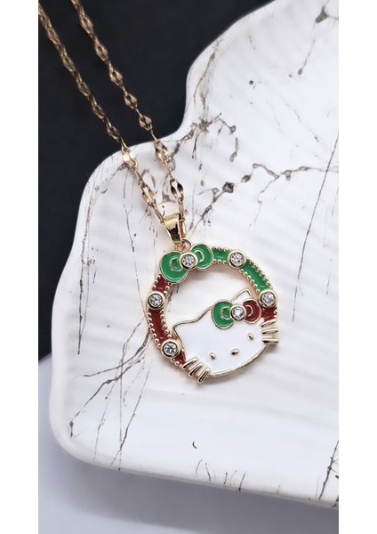 Kurdele Hello Kity Çelik Kolye indirimleri