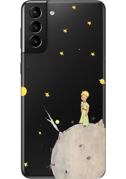 Samsung Galaxy S21 Plus Uyumlu Küçük Prens Tasarımlı Baskılı Silikon Kılıf