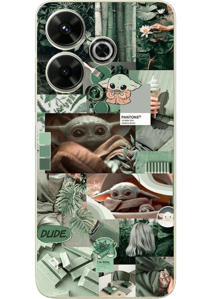 Redmi 13 Uyumlu Yoda Kolaj Baskılı Silikon Kılıf