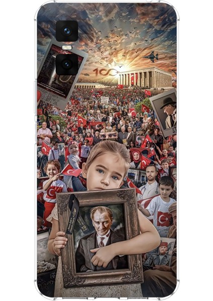 Infinix Gt 30 Pro Uyumlu Anıtkabir Atatürk Portre Baskılı Silikon Kılıf