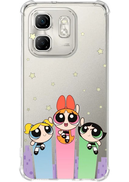 Infinix Hot 50I - Smart 9 Uyumlu Powerpuff Girls Tasarımlı Baskılı Silikon Kılıf