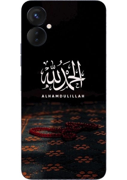 Tecno Spark 9 Pro Uyumlu Elhamdülillah Tesbih Baskılı Silikon Kılıf