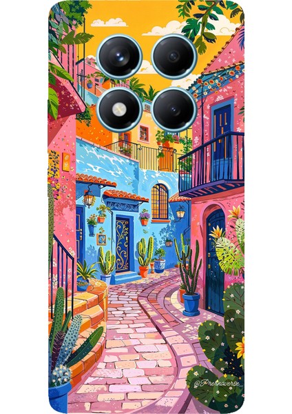 Redmi Note 14 Pro 4g Uyumlu Renkli Sanat Sokak Silikon Kılıf