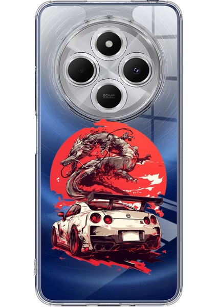 Redmi 14C Uyumlu Gtr Ejderha Tasarımlı Baskılı Silikon Kılıf