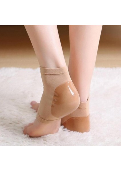 Topuk Kısmı Jel Silikonlu, Topuk Nemlendirici, Çatlak Giderici, Yarım Çorap (1 Çift)