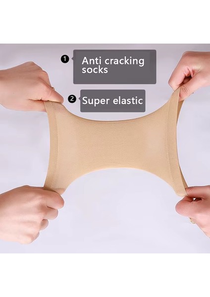 Topuk Kısmı Jel Silikonlu, Topuk Nemlendirici, Çatlak Giderici, Yarım Çorap (1 Çift) fırsatları