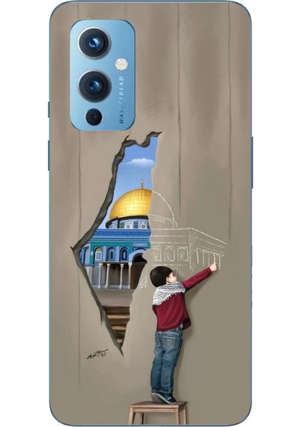 Oneplus 9 Uyumlu Mescid-I Aksa Duvar Baskılı Silikon Kılıf