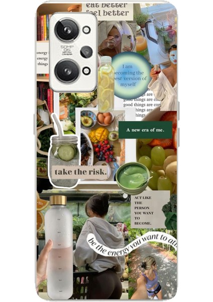 Realme Gt2 Pro Uyumlu Sağlıklı Yaşam Diyet Motivasyon Baskılı Silikon Kılıf