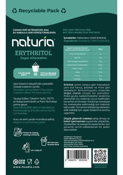 Eritritol fiyatları