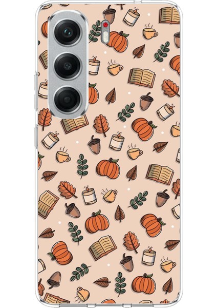 Tecno Camon 40 Pro Uyumlu Sonbahar Balkabağı Baskılı Silikon Kılıf