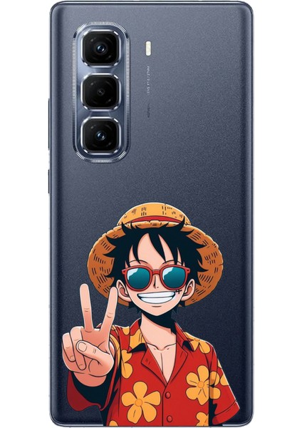 Infinix Hot 50 Pro Plus Uyumlu Monkey D. Luffy Tasarımlı Baskılı Silikon Kılıf
