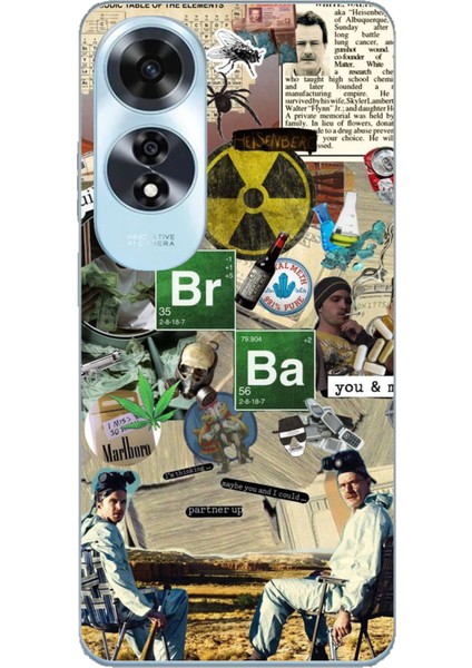 Oppo A60 Uyumlu Breaking Bad Kolaj Baskılı Silikon Kılıf