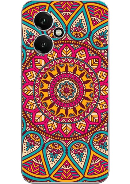 Honor 400 Uyumlu Mandala Baskılı Silikon Kılıf