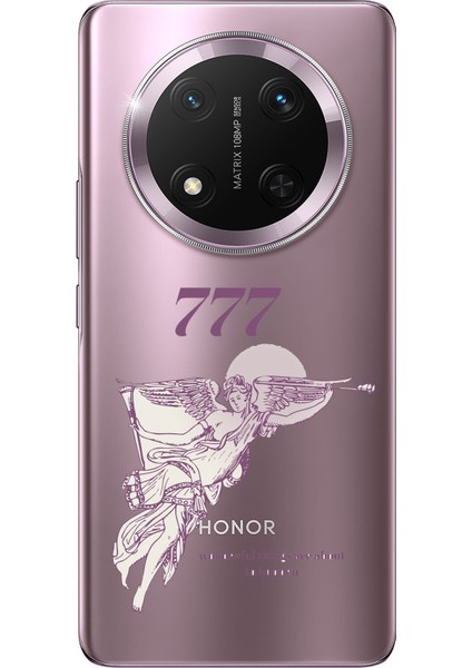Honor Magic 7 Lite Uyumlu 777 Melek Tasarımlı Baskılı Silikon Kılıf
