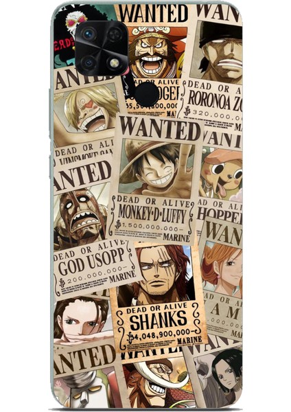 Redmi 10C - Poco C40 Uyumlu One Piece Gazete Tasarımlı Baskılı Silikon Kılıf