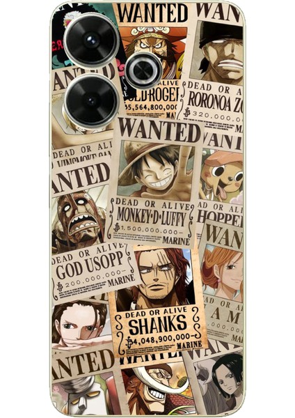 Redmi 13 Uyumlu One Piece Gazete Tasarımlı Baskılı Silikon Kılıf