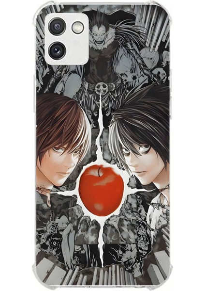 Samsung Galaxy A03 Uyumlu Death Note Kapak Tasarımlı Baskılı Silikon Kılıf