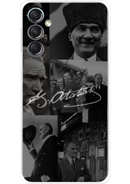 Samsung Galaxy A24 Uyumlu Kemal Atatürk Imza Baskılı Silikon Kılıf