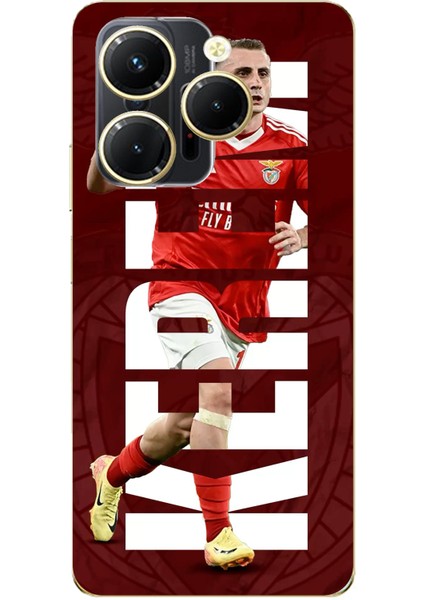 Tecno Spark 20 Pro Uyumlu Kerem Aktürkoğlu Benfica Baskılı Silikon Kılıf