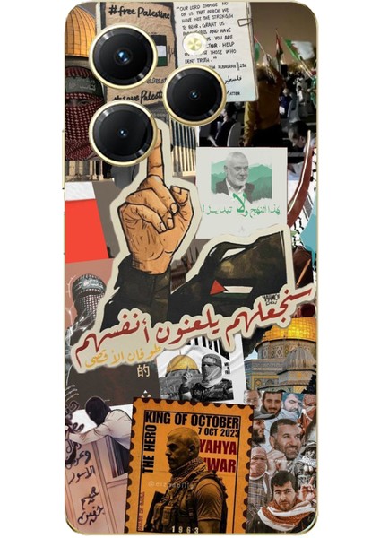 Tecno Spark 20 Pro Uyumlu Filistin Özgürlük Baskılı Silikon Kılıf
