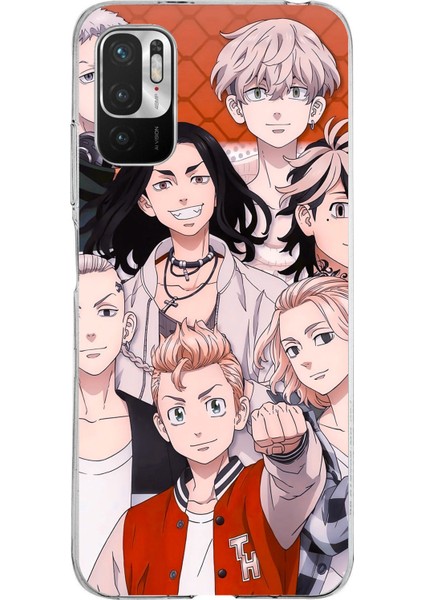 Redmi Note 10 5g Uyumlu Tokyo Revengers Karakterler Baskılı Silikon Kılıf