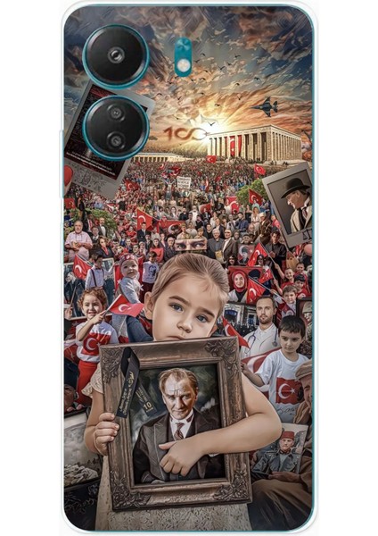 Redmi 13C - Poco C65 Uyumlu Atatürk Anıtkabir Baskılı Silikon Kılıf