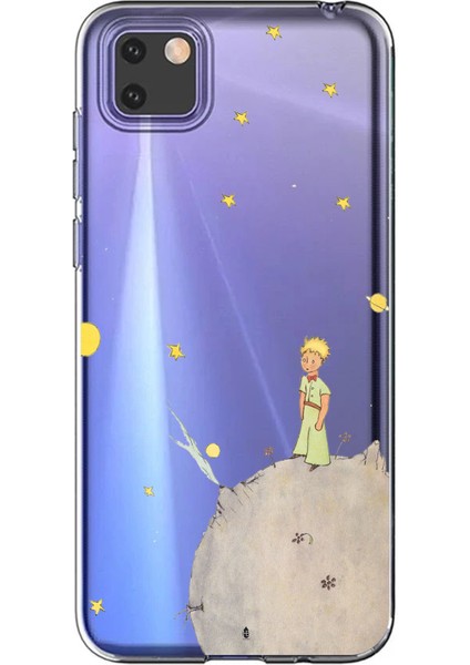 Huawei Y5P Uyumlu Küçük Prens Tasarımlı Baskılı Silikon Kılıf