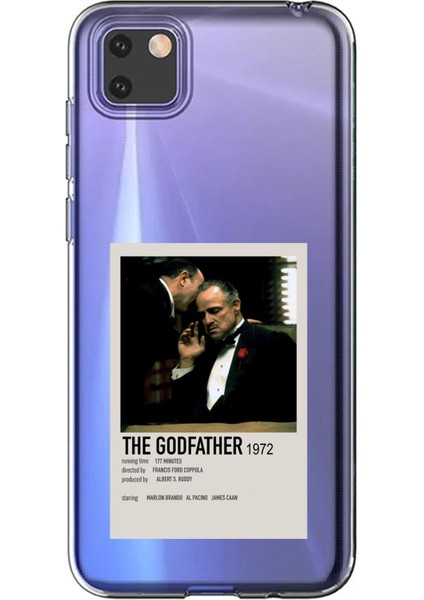 Huawei Y5P Uyumlu The Godfather Baba Poster Tasarımlı Baskılı Silikon Kılıf