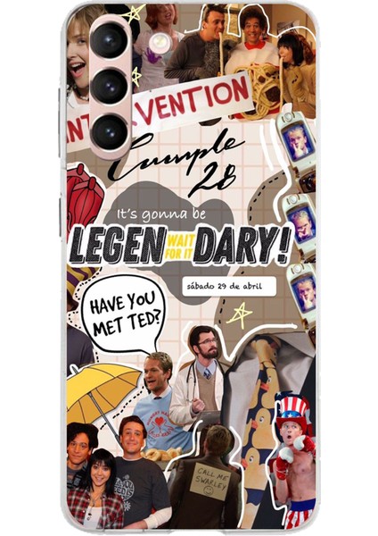 Samsung Galaxy S21 Uyumlu Retro Gazete How I Met Your Mother Tasarımlı Baskılı Silikon Kılıf