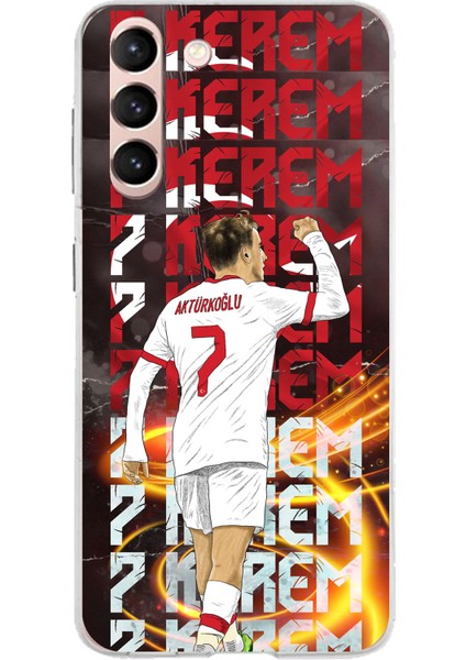 Samsung Galaxy S21 Uyumlu Kerem Aktürkoğlu Sevinç Baskılı Silikon Kılıf