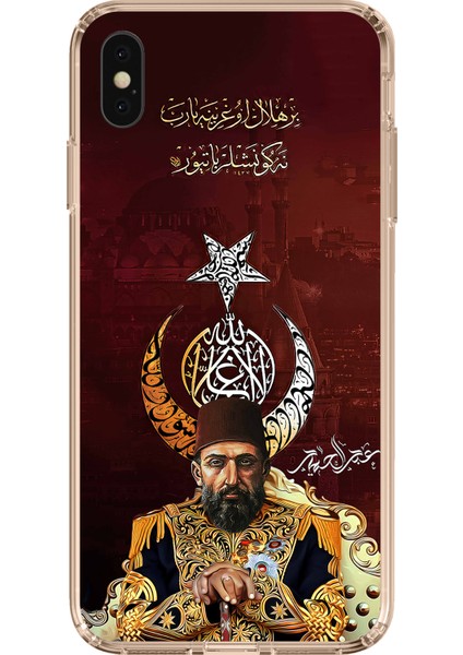 iPhone Xs Max Uyumlu Abdülhamid Han Baskılı Silikon Kılıf