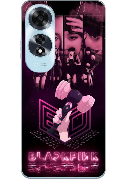 Oppo A60 Uyumlu Blackpink Poster Baskılı Silikon Kılıf