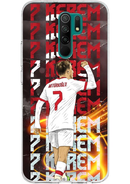 Redmi 9 Uyumlu Kerem Aktürkoğlu Sevinç Baskılı Silikon Kılıf