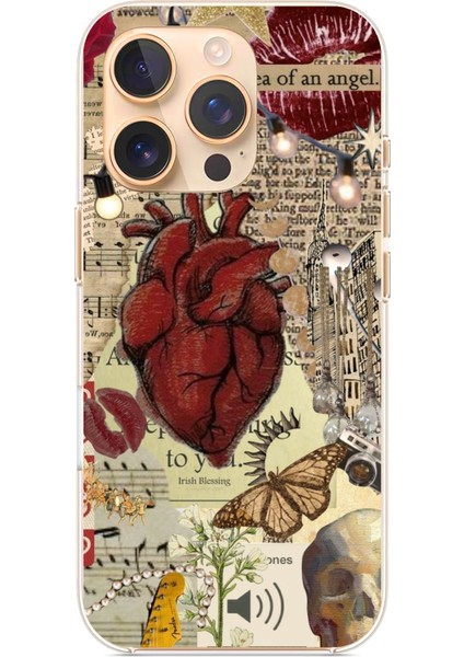 iPhone 16 Pro Uyumlu Vampire Diaries Vintage Baskılı Silikon Kılıf