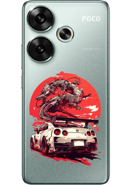 Poco F6 Uyumlu Gtr Ejderha Tasarımlı Baskılı Silikon Kılıf