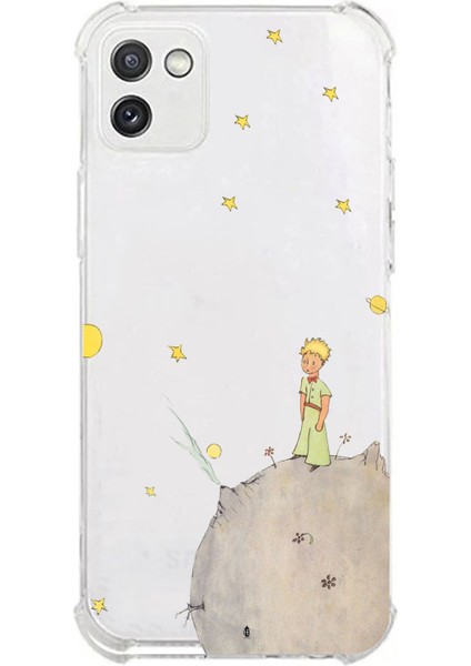 Samsung Galaxy A03 Uyumlu Küçük Prens Tasarımlı Baskılı Silikon Kılıf