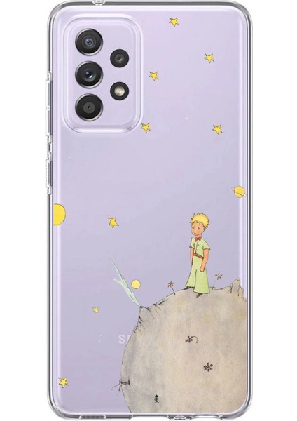 Samsung Galaxy A72 Uyumlu Küçük Prens Tasarımlı Baskılı Silikon Kılıf
