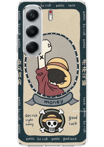 Tecno Camon 40 Pro Uyumlu One Piece Dolar Baskılı Silikon Kılıf