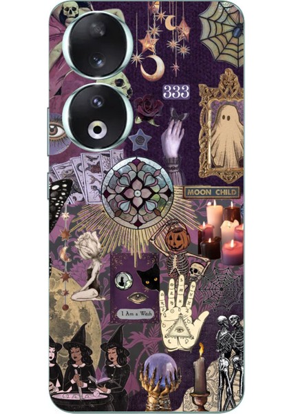 Honor 90 Uyumlu Hallowen Cadılar Astroloji Baskılı Silikon Kılıf