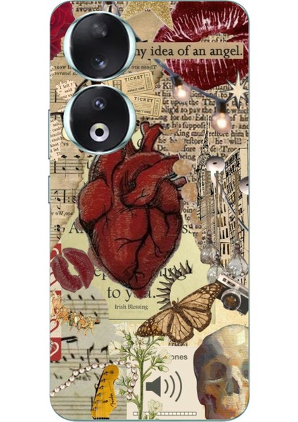 Honor 90 Uyumlu Vampire Diaries Vintage Baskılı Silikon Kılıf