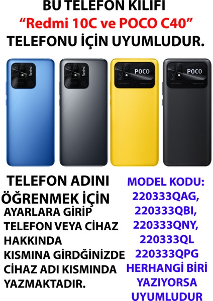 Redmi 10C - Poco C40 Uyumlu Rad Suresi Cami ve Güller Baskılı Silikon Kılıf fiyatları