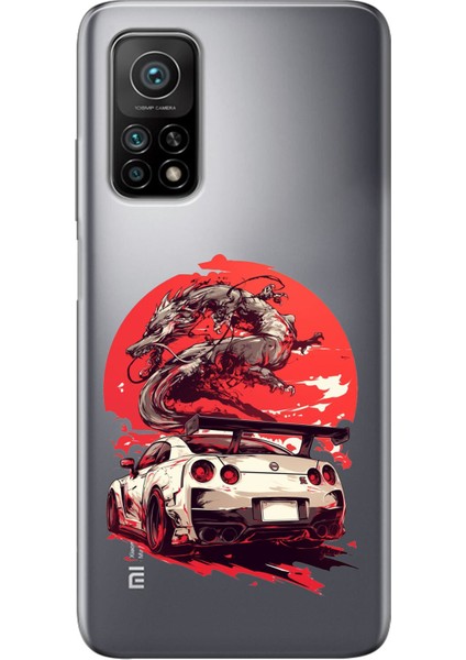 Xiaomi Mi 10T - 10T Pro Uyumlu Gtr Ejderha Tasarımlı Baskılı Silikon Kılıf