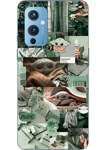 Oneplus 9 Uyumlu Yoda Kolaj Baskılı Silikon Kılıf