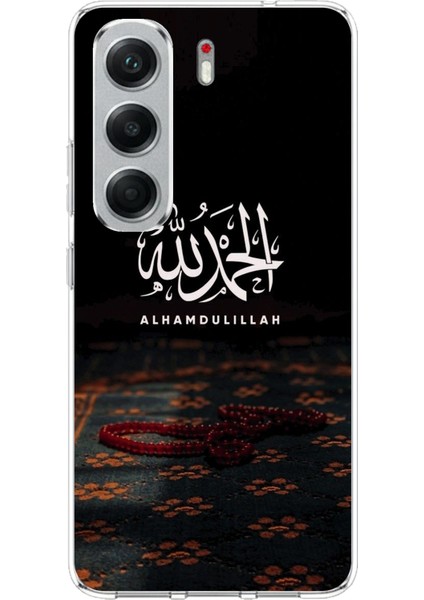 Tecno Camon 40 Pro Uyumlu Elhamdülillah Tesbih Baskılı Silikon Kılıf