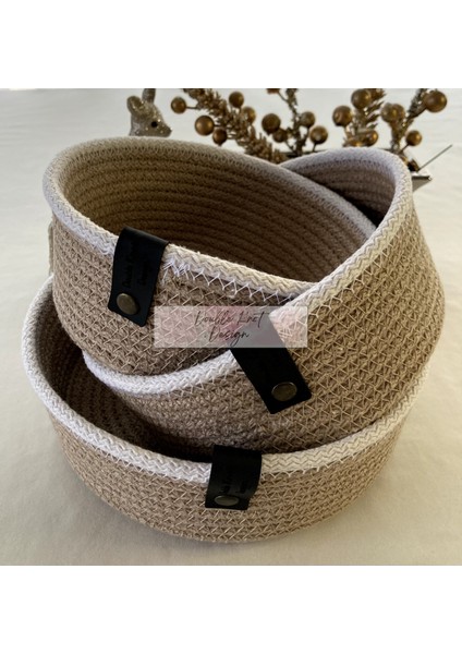 Organizer 3lü Set Tress Sepet Çok Amaçlı Düzenleyici Sepet