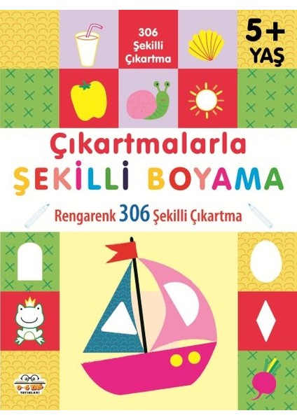 Çıkartmalarla Şekilli Boyama 5 Yaş Üstü