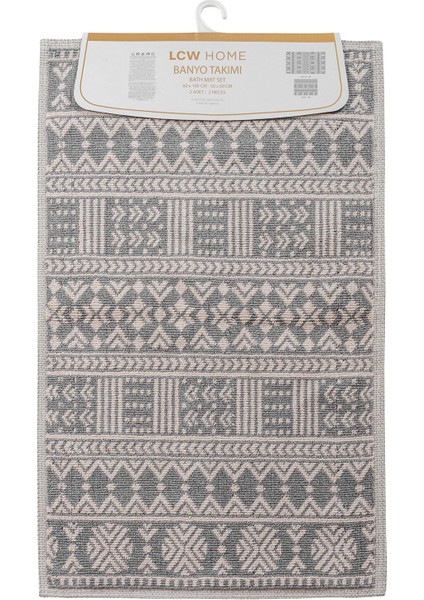 Yeni Sezon Desenli Banyo Paspası 2'li indirimleri