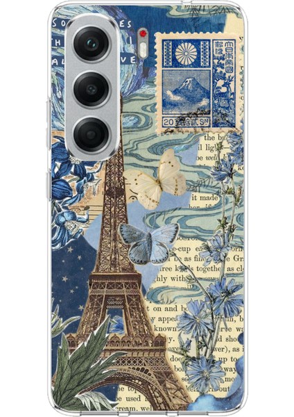 Tecno Camon 40 Pro Uyumlu Paris ve Eyfel Kulesi Baskılı Silikon Kılıf