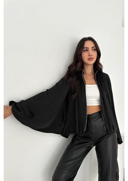 Kadın Balon Kol Büzgülü Ceket – Flow Ease modelleri