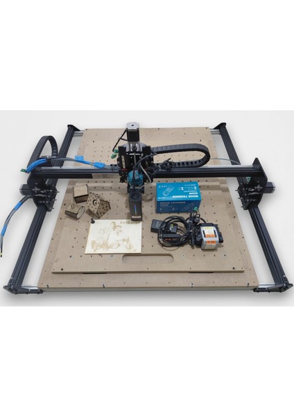 - E-Sat M5 Model Masaüstü Cnc Makinesi 2'si 1 Arada 30 Watt Optik Lazer + Router Makine 60X60 cm Işlem Alanlı fırsatları